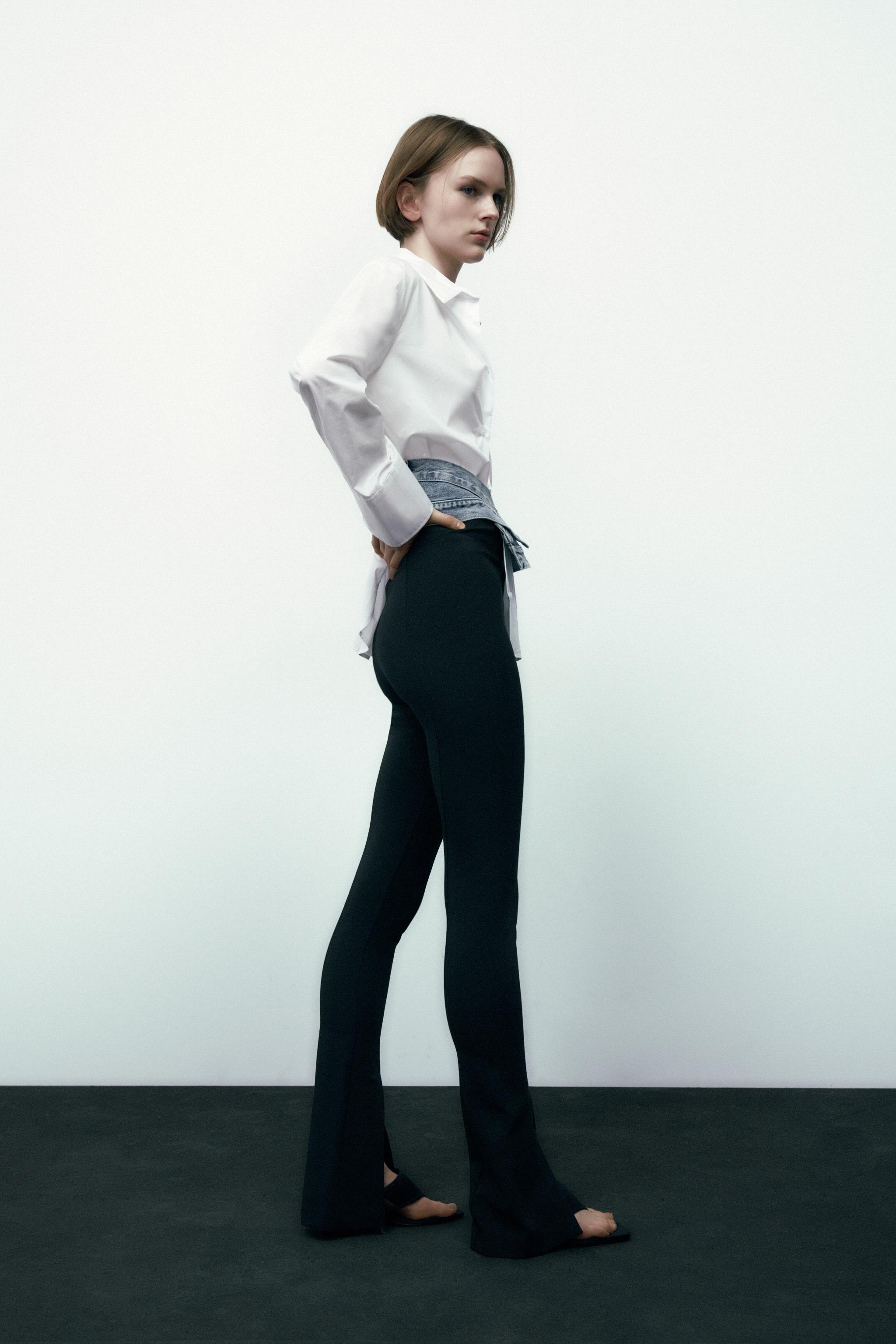 Zara flared pants met split Clearance