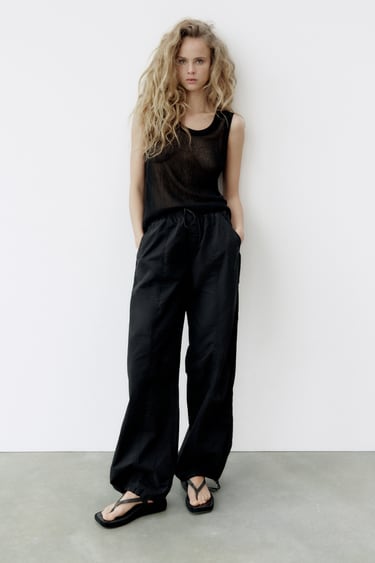 Image 0 of PARACHUTE TROUSERS from Zara