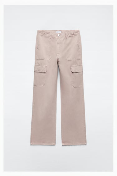 Image 0 of STRAIGHT CARGO TRF TROUSERS from Zara