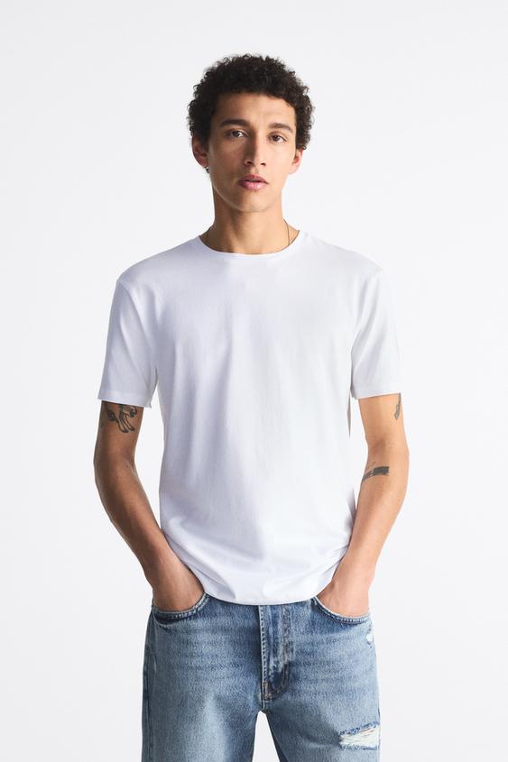 Zara white tshirt men Clearance