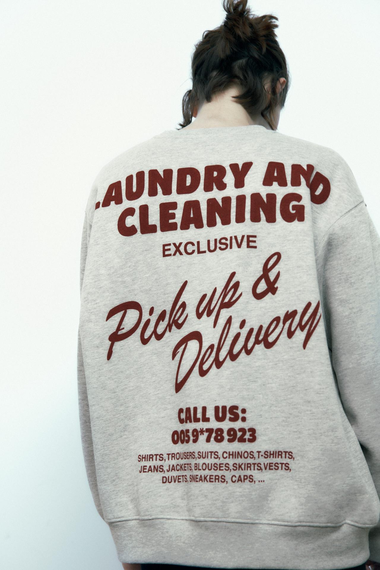 SLOGAN SWEATSHIRT Zara