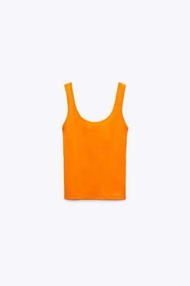 Image 0 of COTTON TANK TOP from Zara