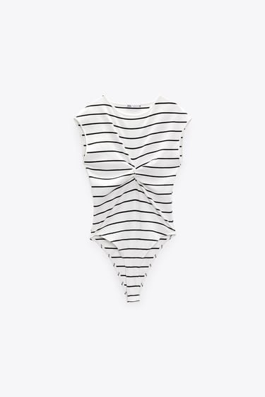 Image 0 of KNOTTED BODYSUIT from Zara