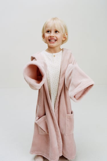 Image 0 of KIDS/ FLEECE DRESSING GOWN from Zara