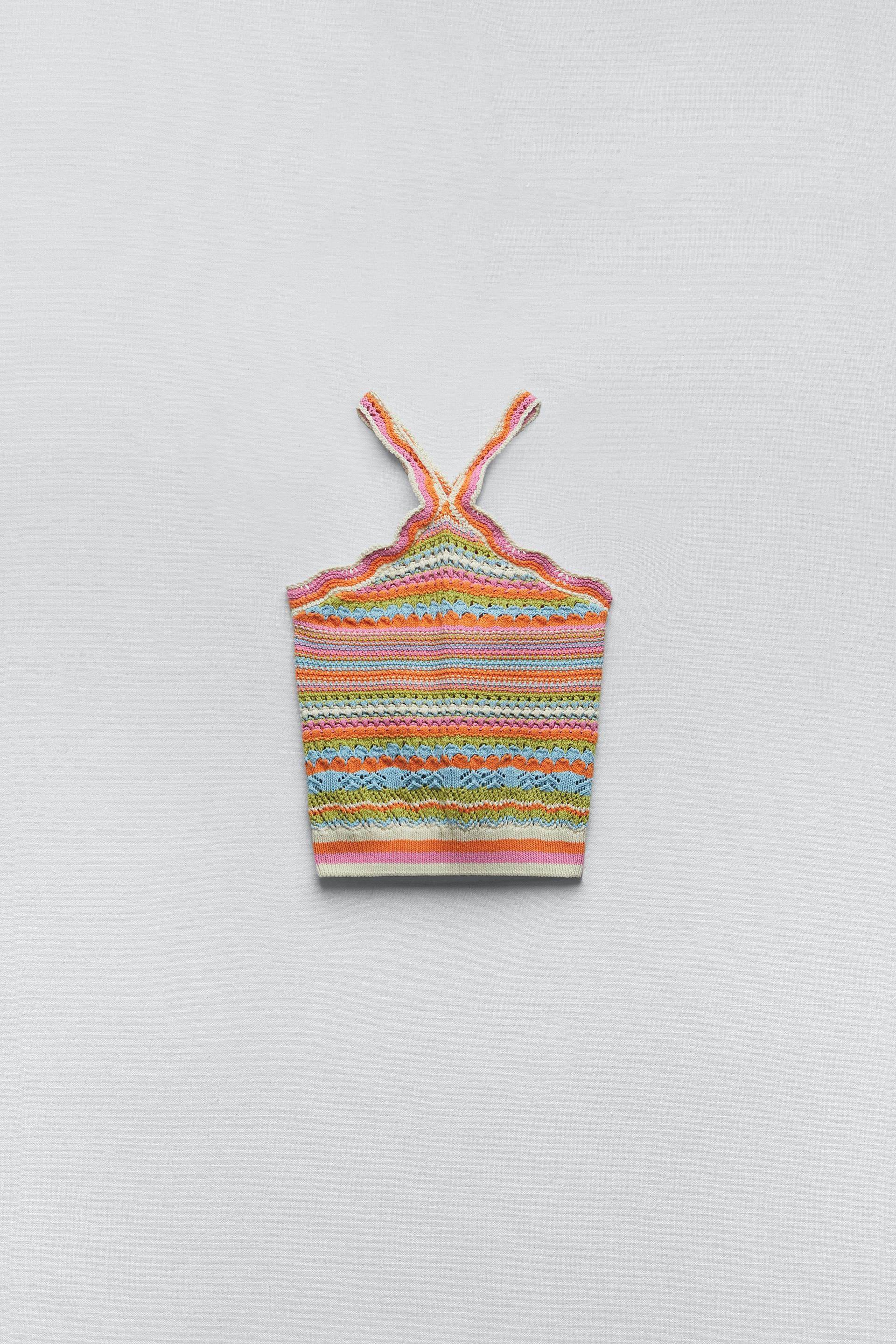 Halter knit top zara Clearance