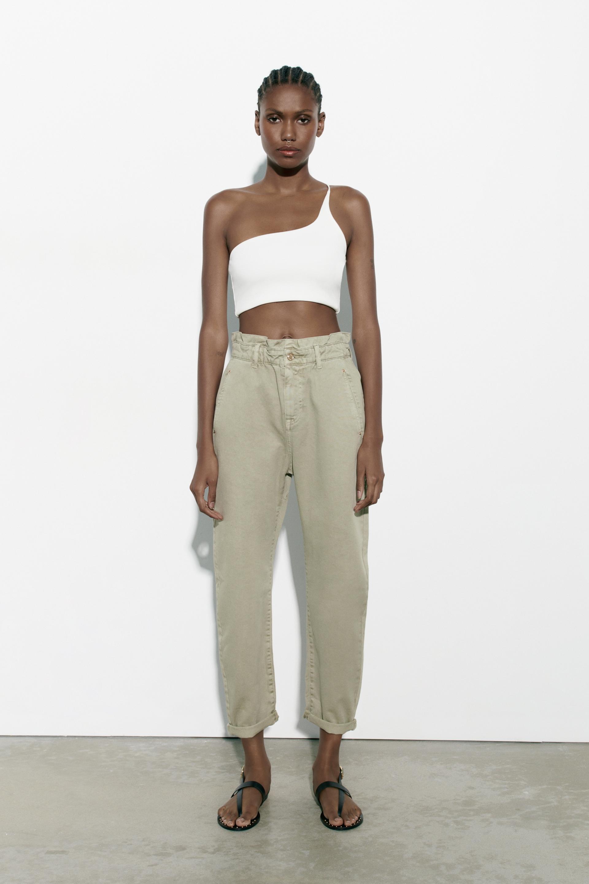 Zara baggy pants with buttons Clearance