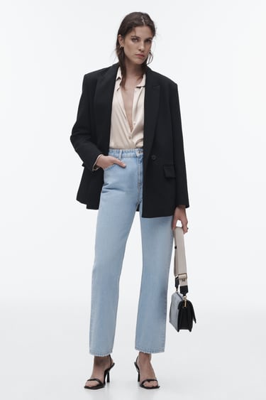 Image 0 of Z1975 MID RISE STRAIGHT JEANS from Zara