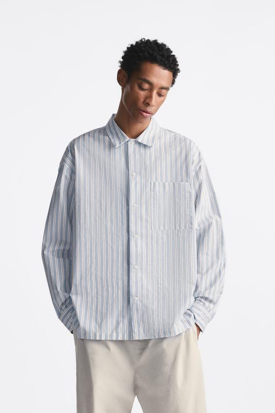 CONTRASTING STRIPED SHIRT