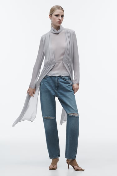 Image 0 of Z1975 RELAXED FIT RIGID JEANS from Zara