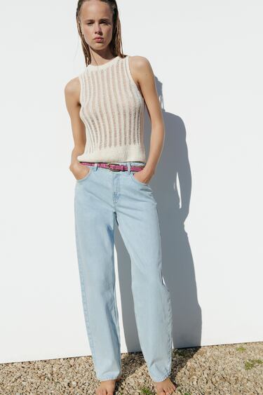 Image 0 of MID-RISE BARREL FIT JEANS Z1975 from Zara
