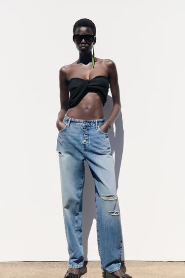 Image 0 of LOW-RISE Z1975 BALLOON FIT JEANS from Zara