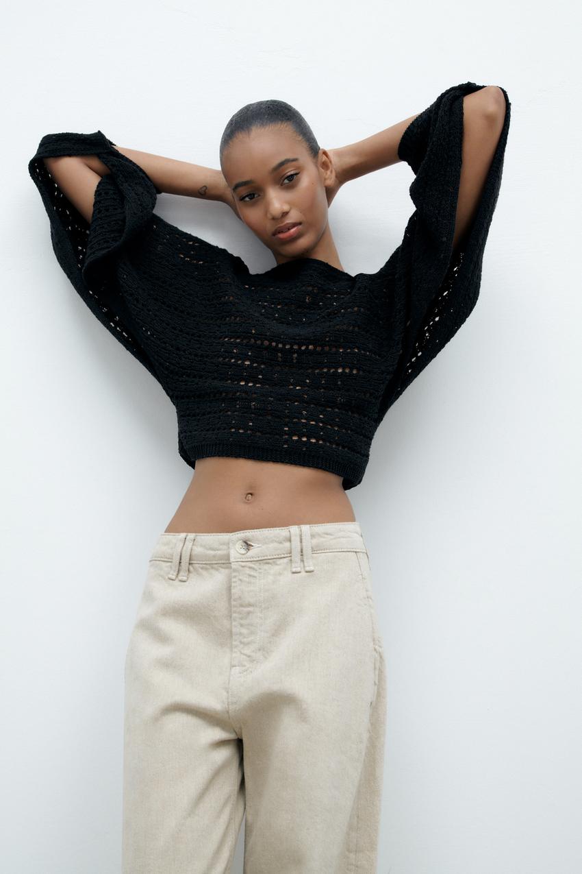 Top pointelle zara Clearance