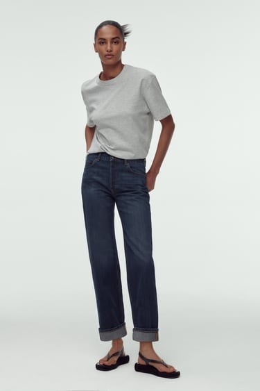 Image 0 of ZW THE RELAXED BOYFRIEND MID-RISE JEANS from Zara