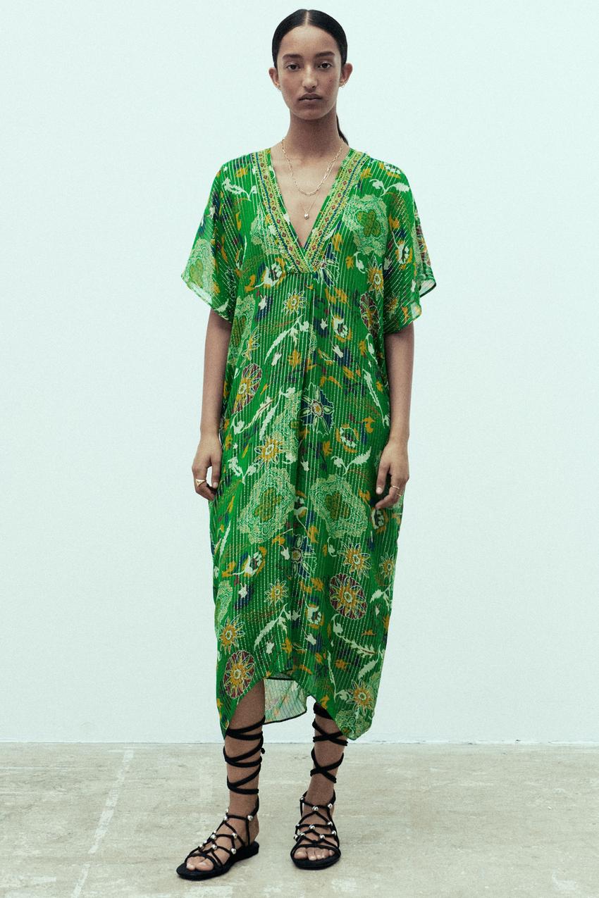 Zara printed caftan Clearance