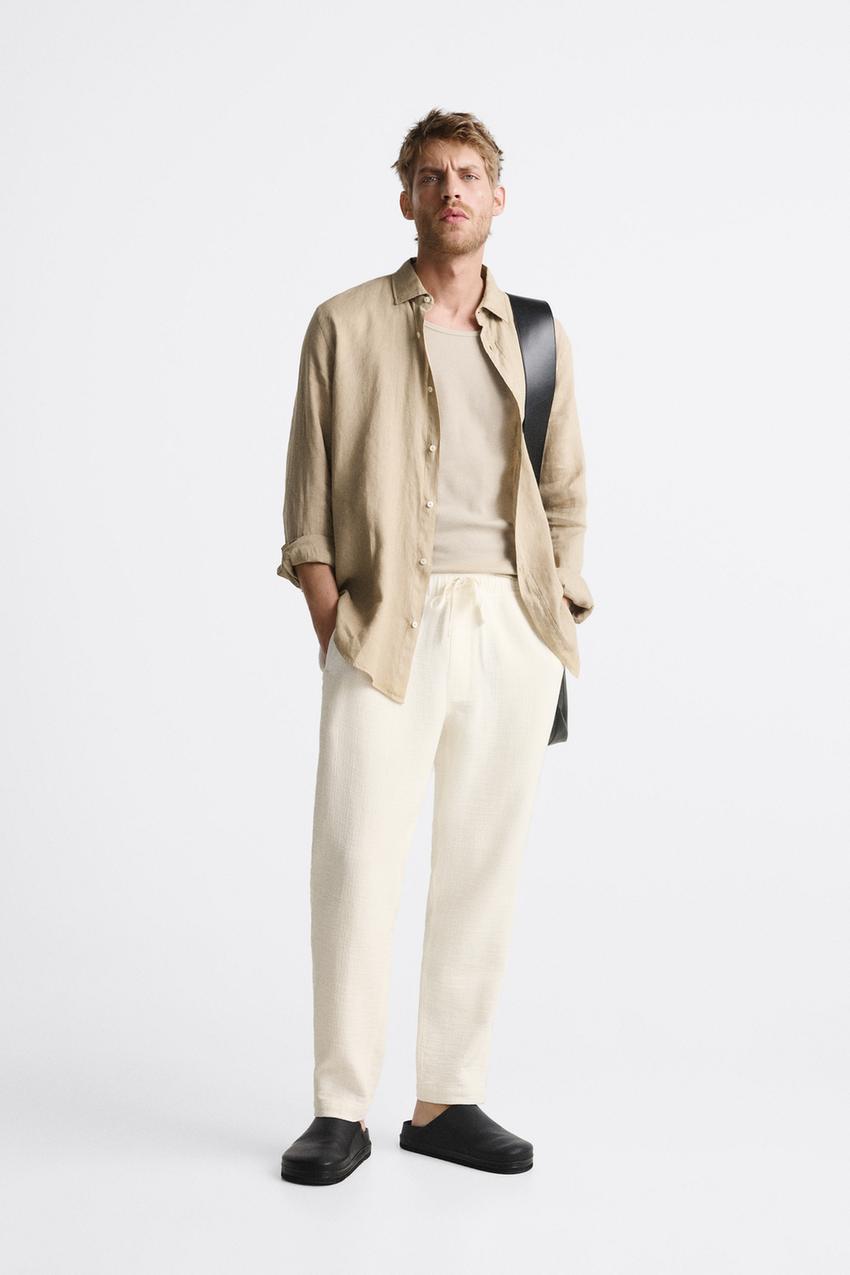 Zara men linen trousers Outlet