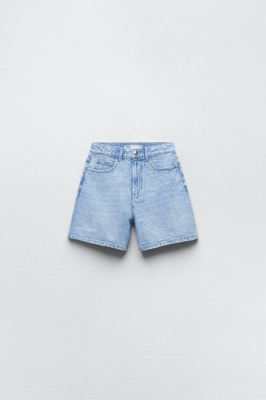 Mom fit jean shorts zara Clearance