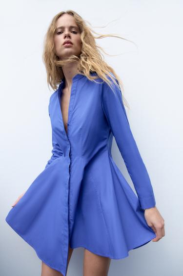 Synthetisch 55 afbeeldingen blauwe jurk zara