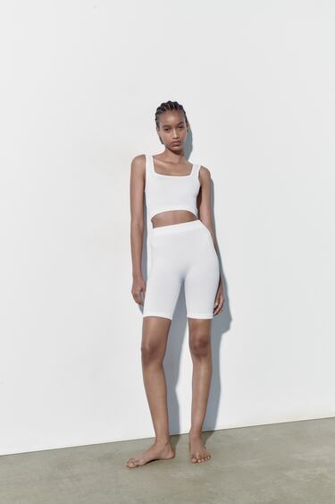 Image 0 of SEAMLESS CYCLING LEGGINGS from Zara