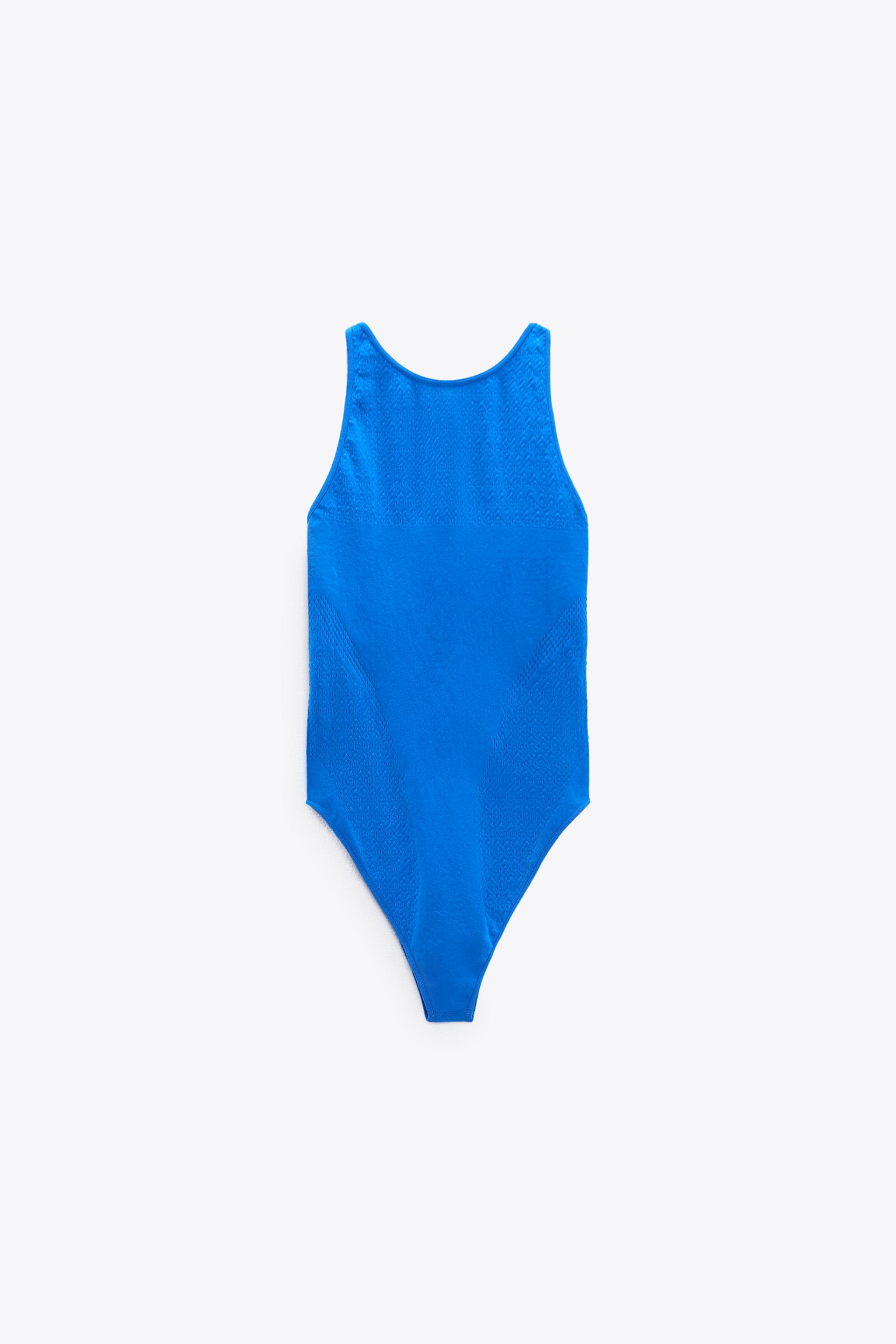 Zara light blue bodysuit Clearance