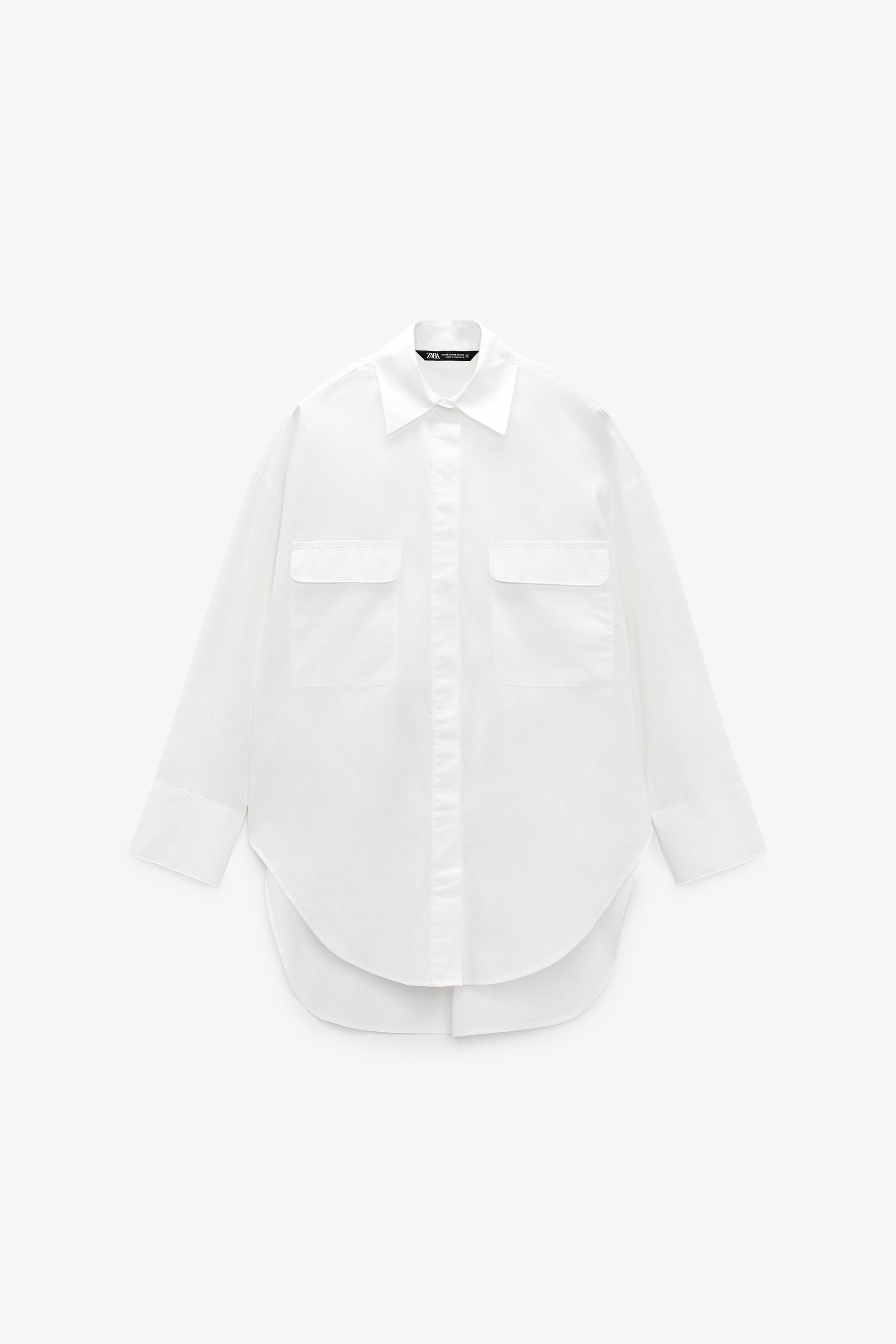 Zara poplin oversized shirt Clearance