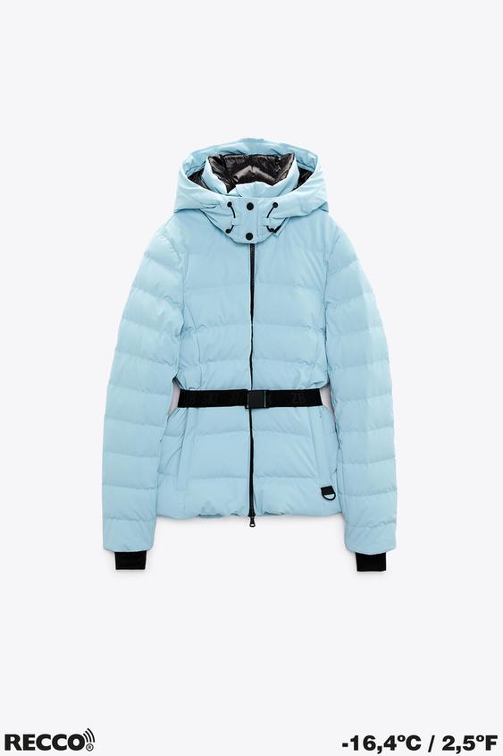 Imagem 1 de CASACO DE PENAS CORTA-VENTO E À PROVA DE ÁGUA RECCO® SYSTEM SKI COLLECTION da Zara