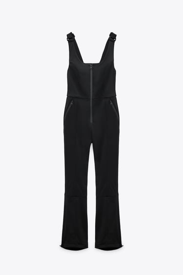 Image 0 of WINDPROOF AND WATERPROOF FLARED OVERALLS SKI COLLECTION from Zara