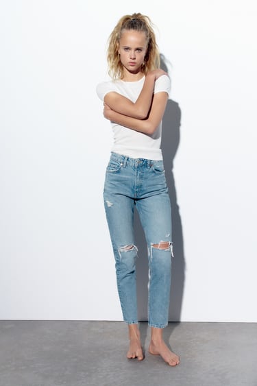 Resultat damper Modstand Women's Ripped Jeans | Explore our New Arrivals | ZARA United States