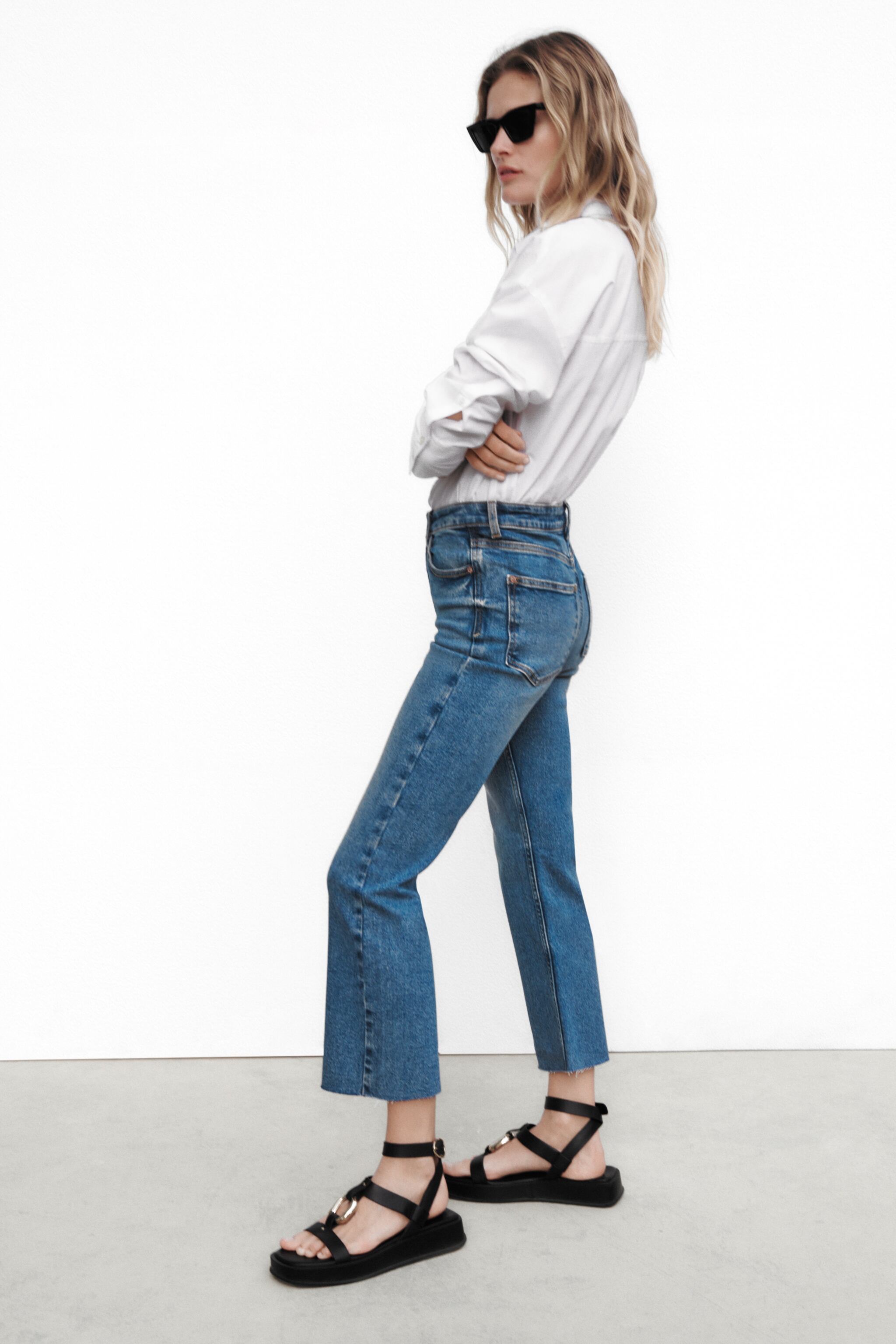 CROPPED HIGH RISE Z1975 FLARED JEANS