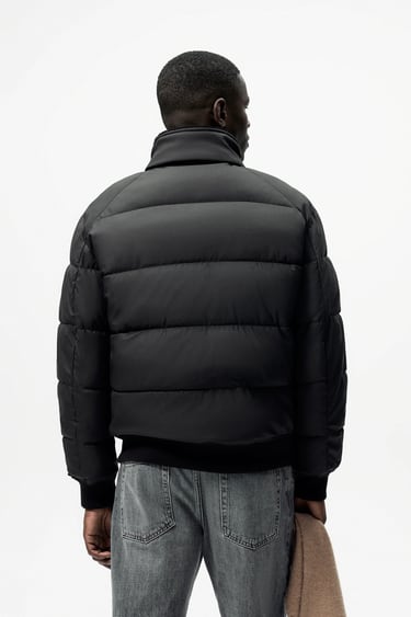 Image 0 of CONTRAST QUILTED JACKET from Zara