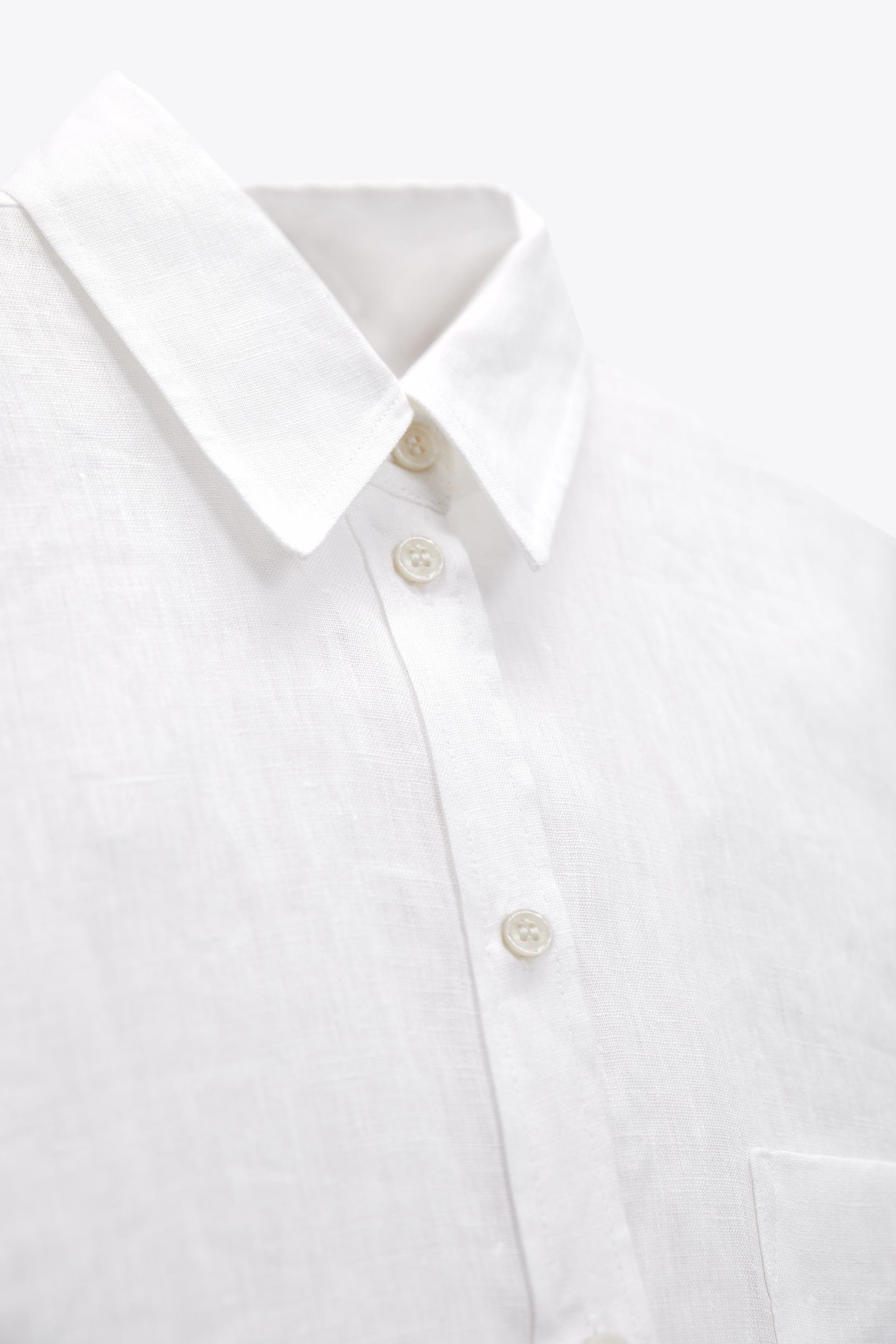 White long shirt zara Clearance