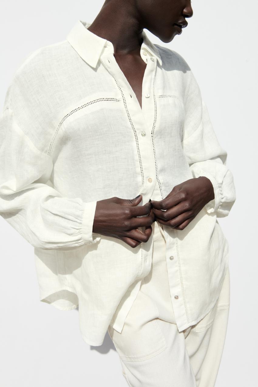 Zara ladies white tops Clearance