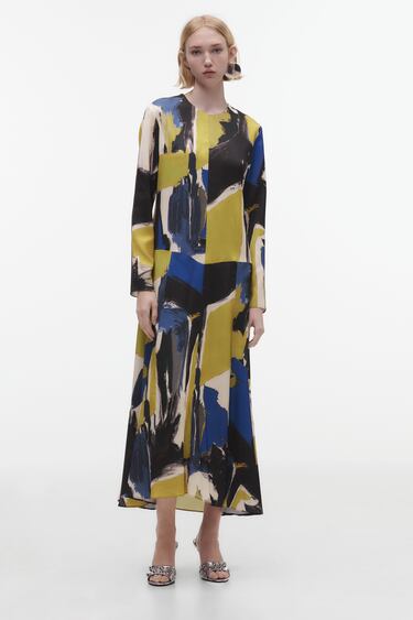 Image 0 of PRINTED DRESS from Zara