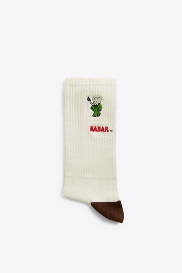 CHAUSSETTES BRODÉES BABAR ®™