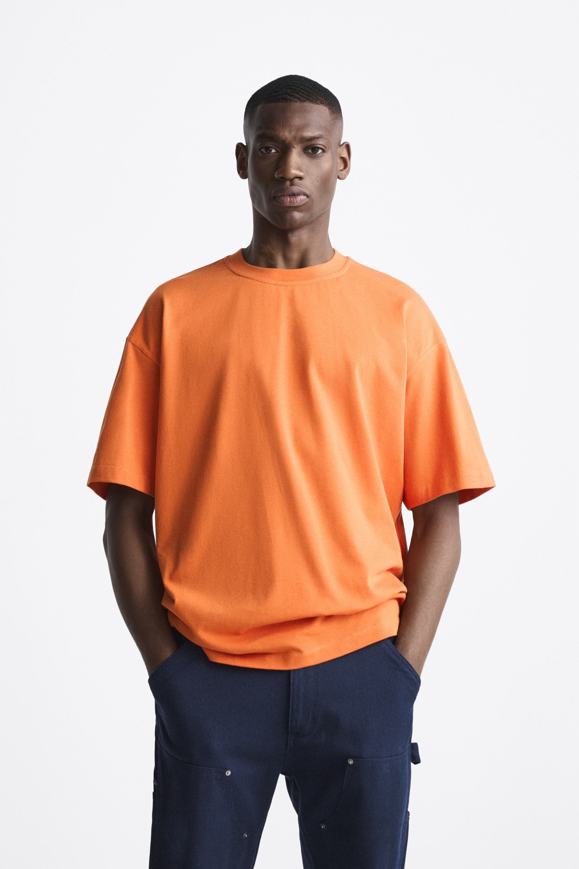 The city art Bargain RELAXED FIT T-SHIRT - Tangerine | ZARA United States