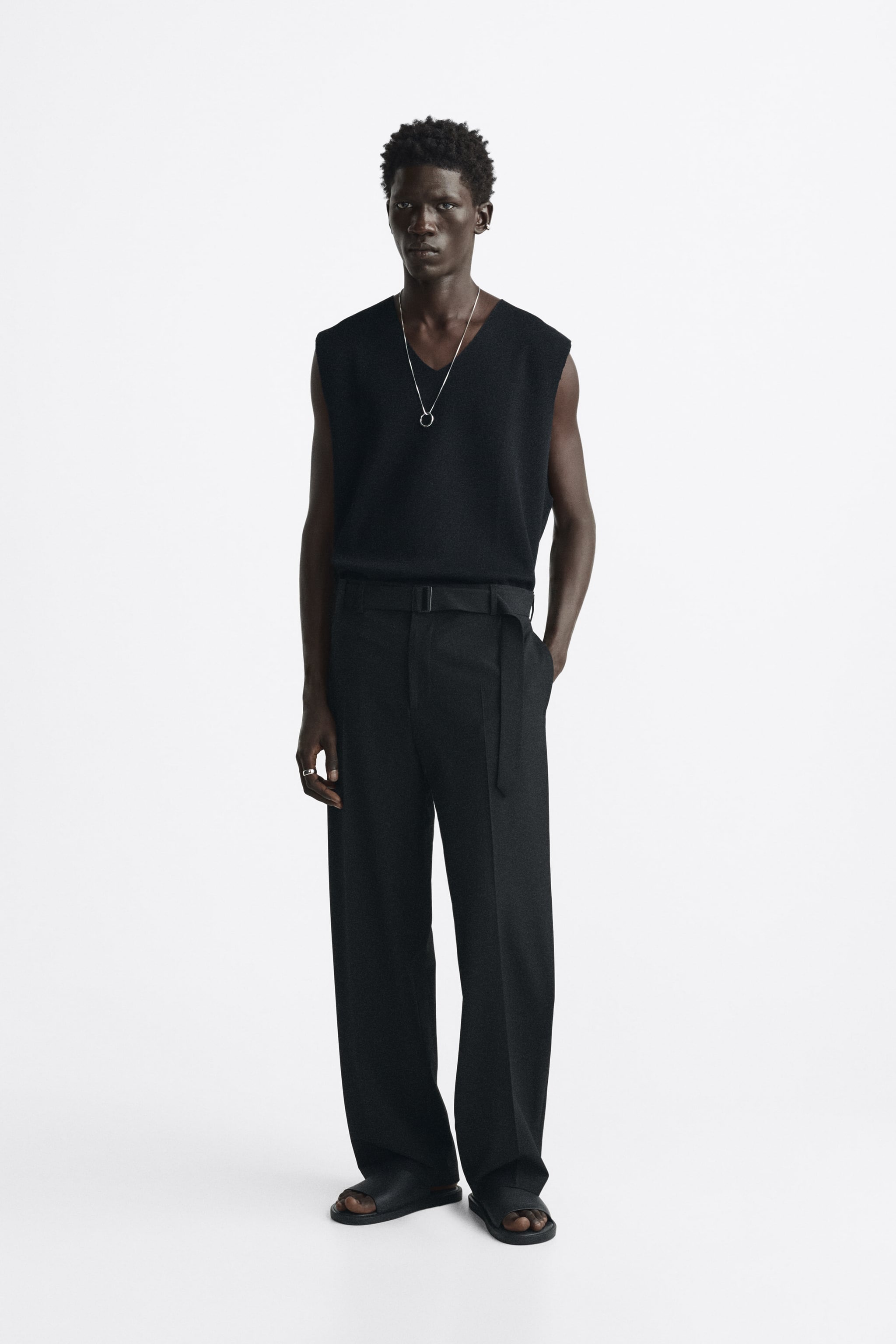 Zara LIMITED EDITION BELTED PANTS