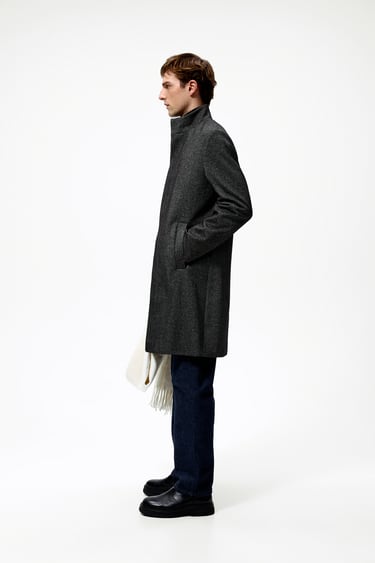 Image 0 of TEXTURED COAT from Zara