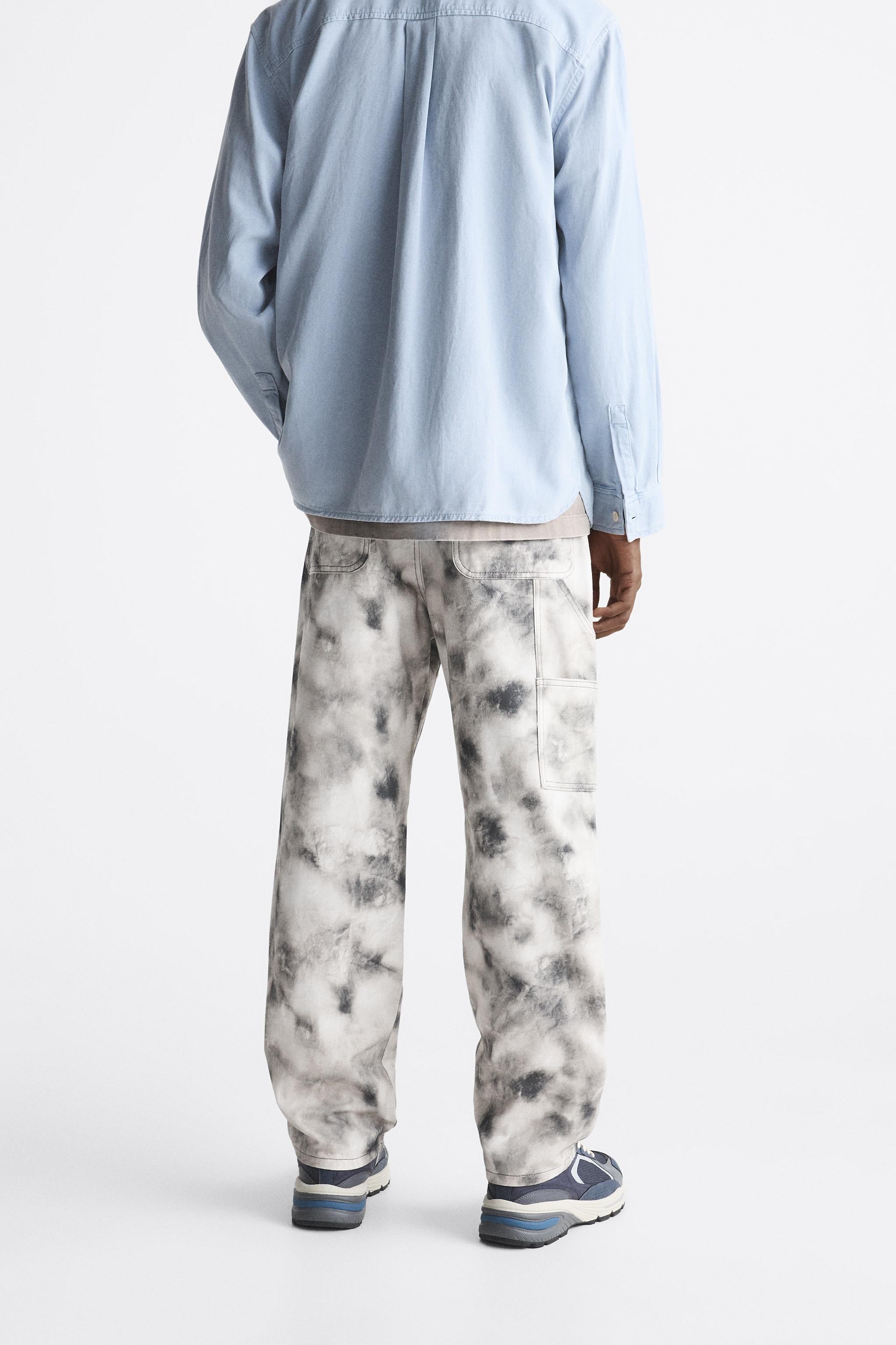 Zara PRINTED CARPENTER POCKET PANTS | Mall of America®