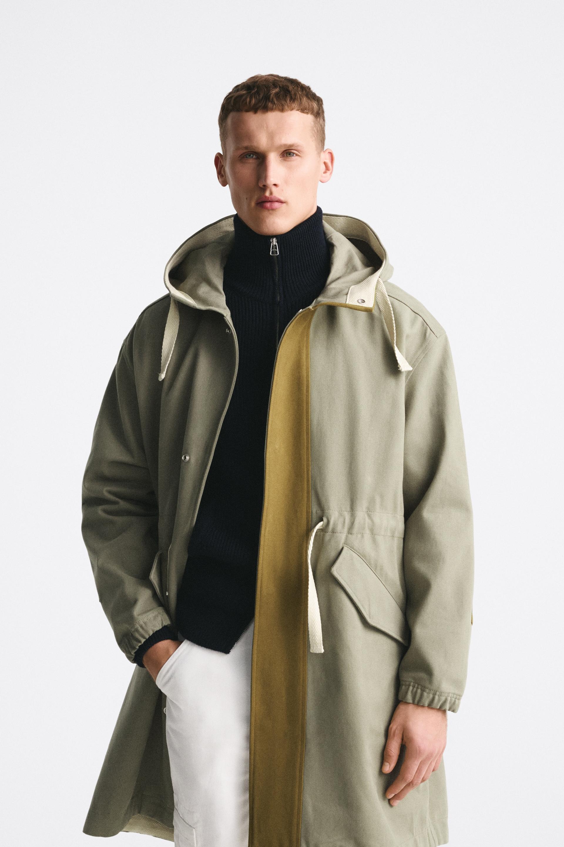 Zara basic parka Clearance