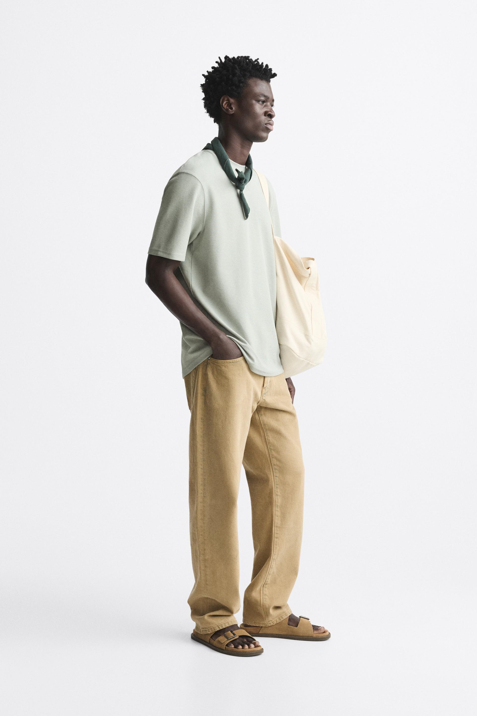 zara essentials deluxe cotton t shirt