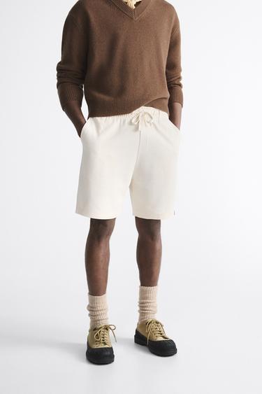 Zara white shorts mens Outlet