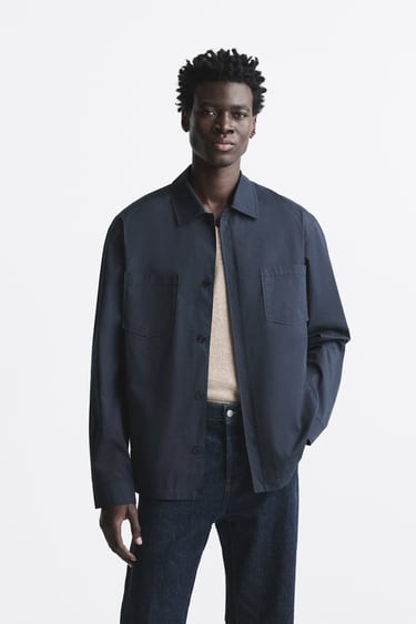 Image 0 of OVERSHIRT WITH POCKETS from Zara