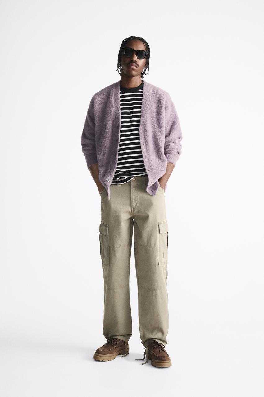 Zara green trousers men clearance