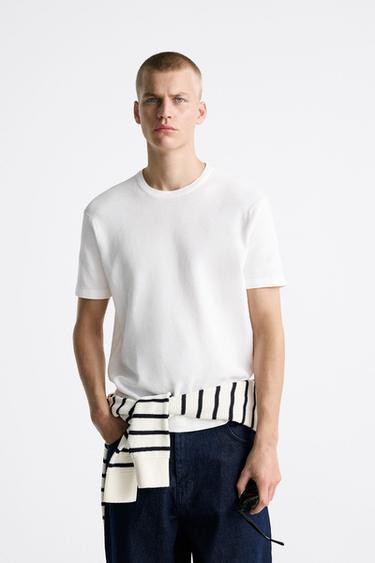 Zara mens white jumper Clearance