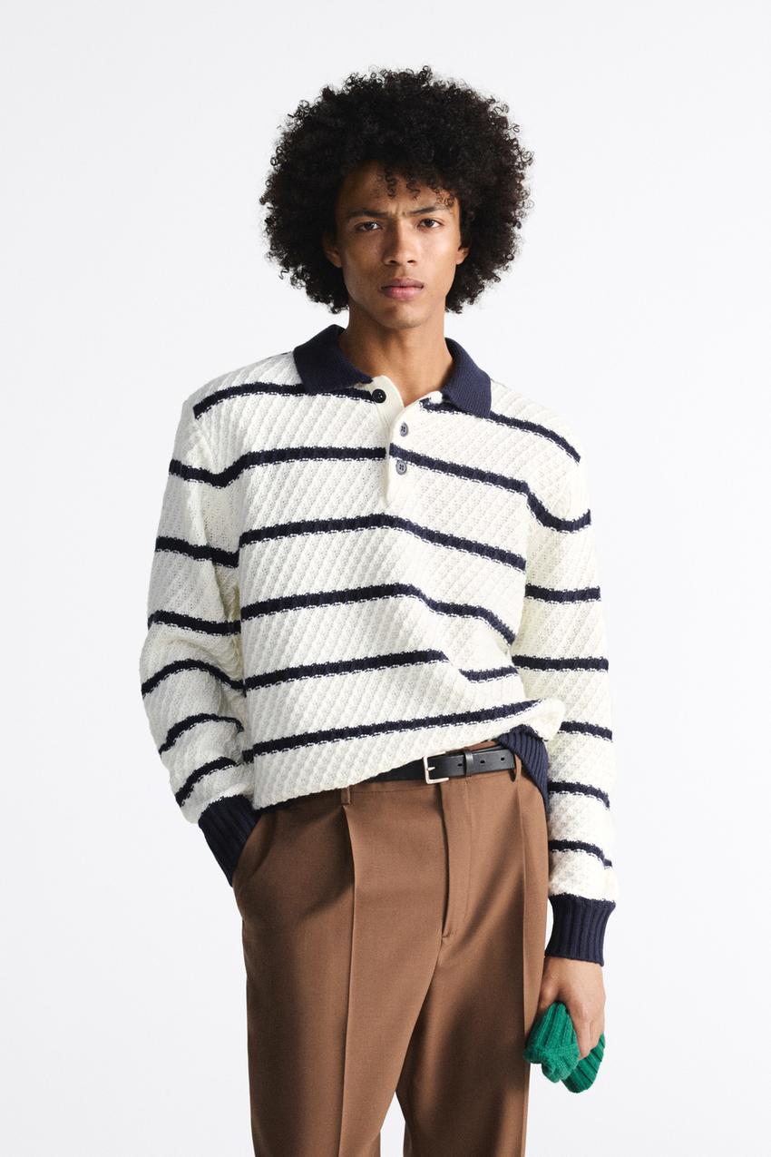 Zara knit polo shirt Clearance