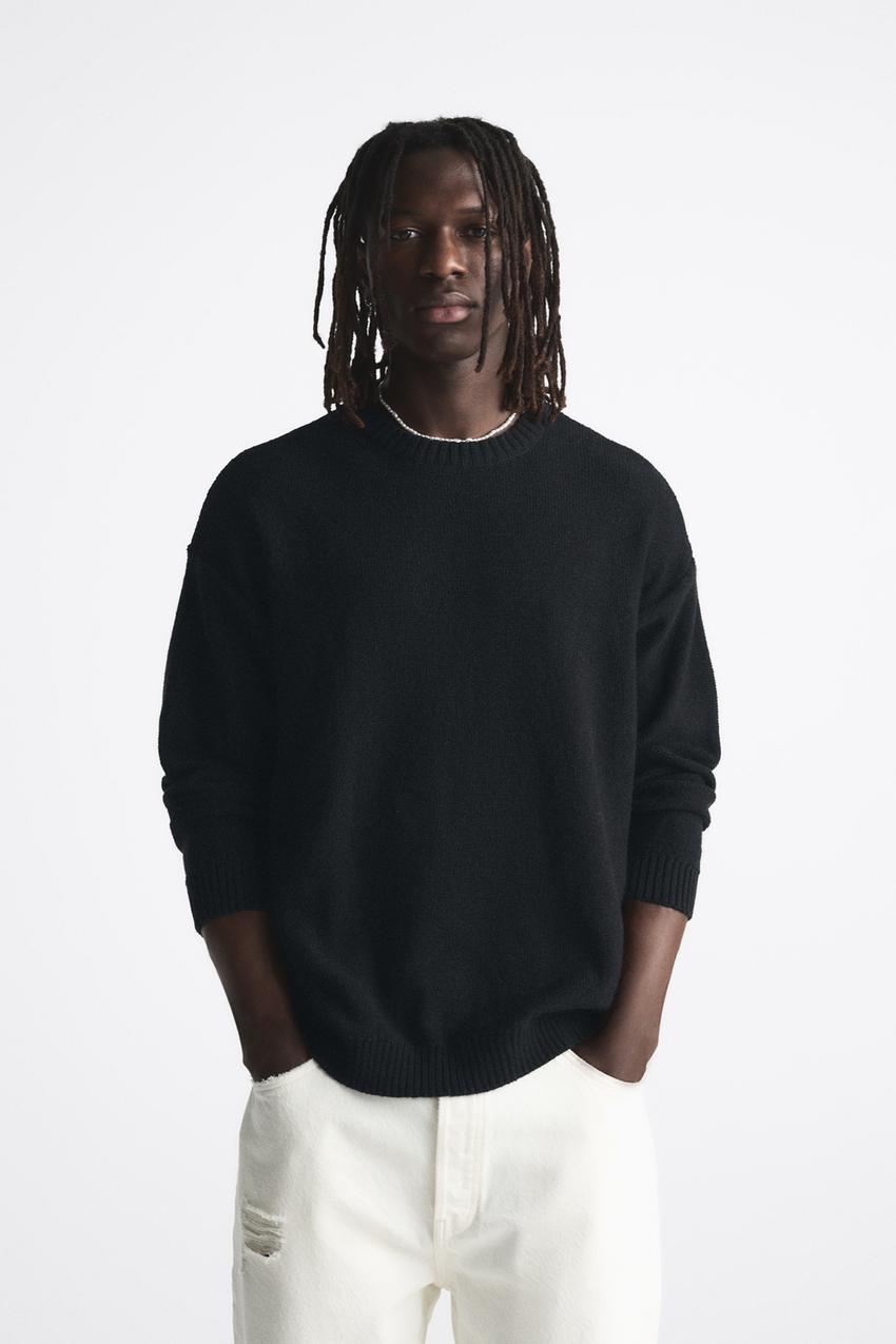 Zara mens black sweatshirt Clearance