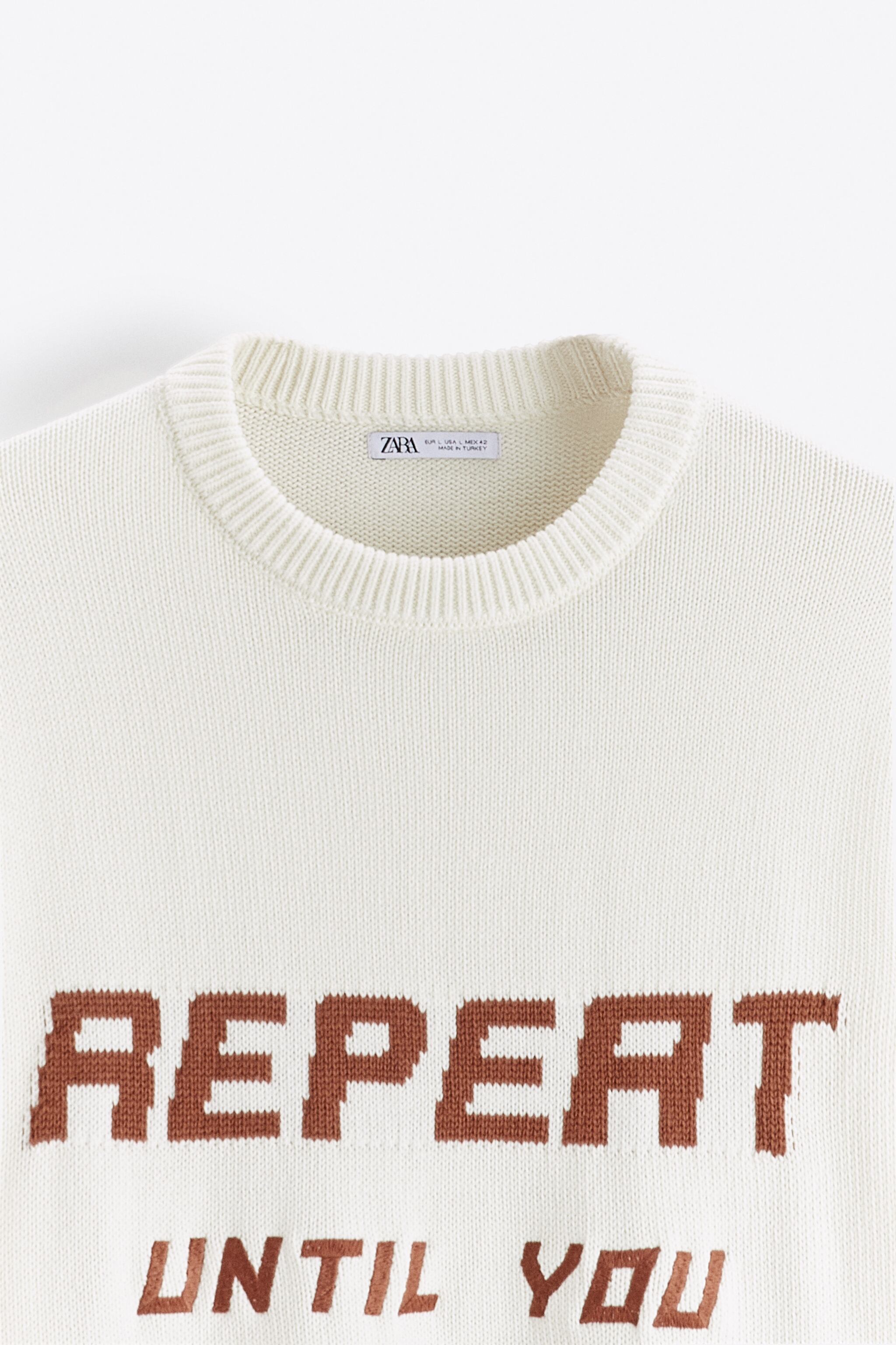 JACQUARD SWEATER WITH TEXT