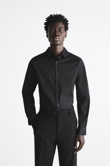 Zara plain black shirt Clearance