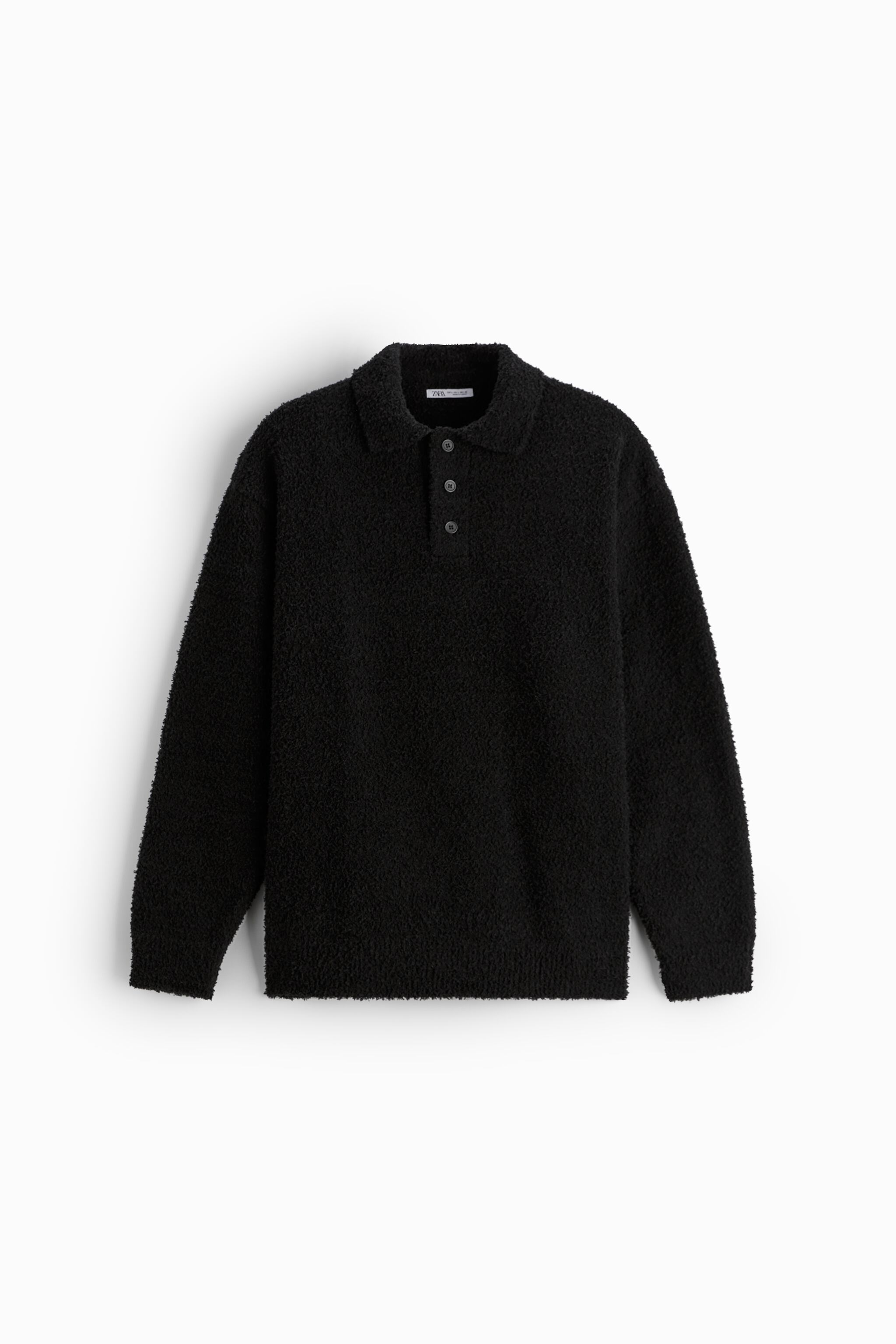TEXTURED KNIT POLO SHIRT
