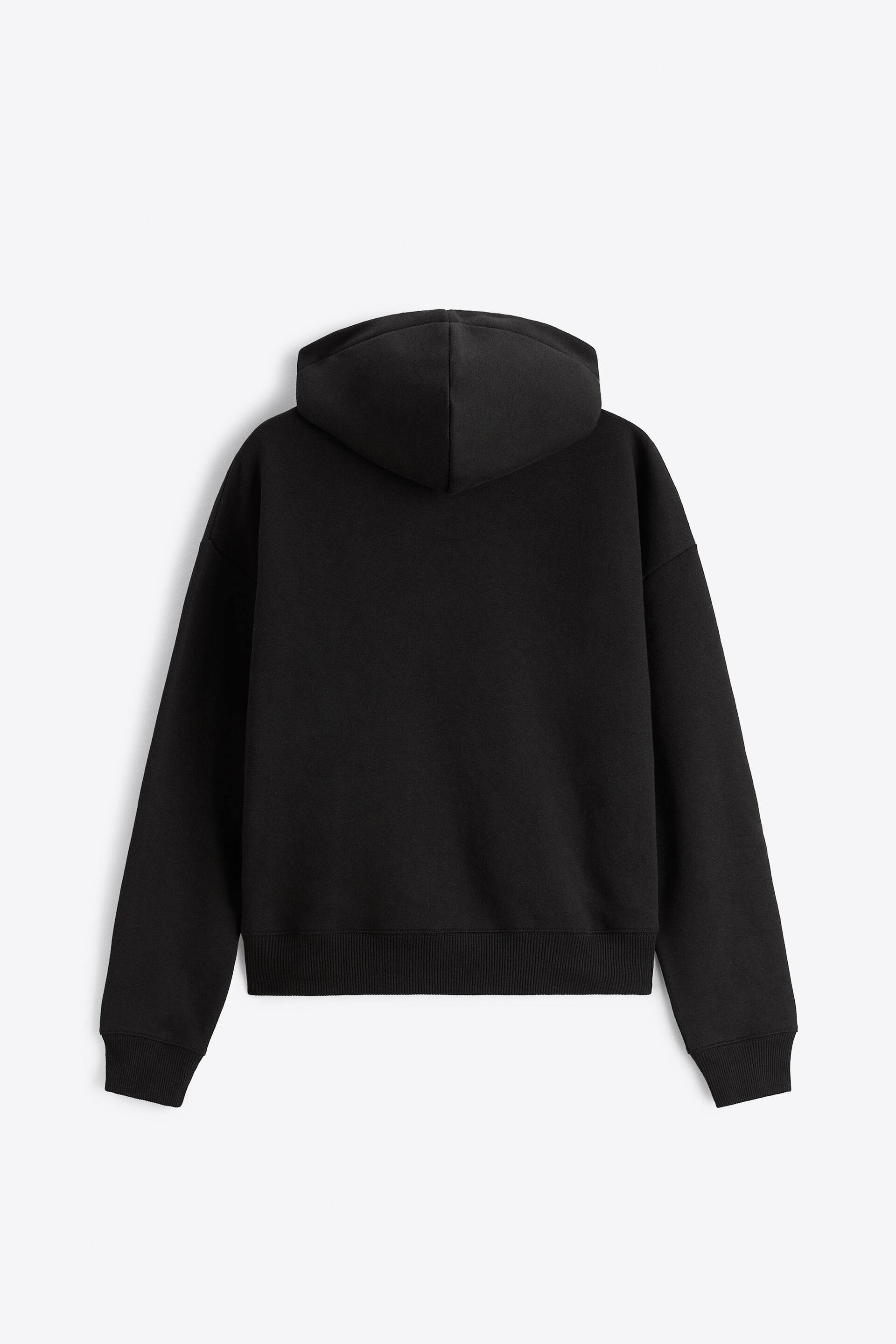hoodie noir zara