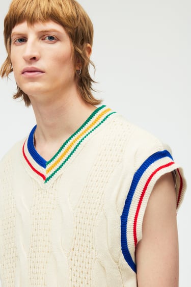 Image 0 of CABLE-KNIT VEST - LIMITED EDITION from Zara